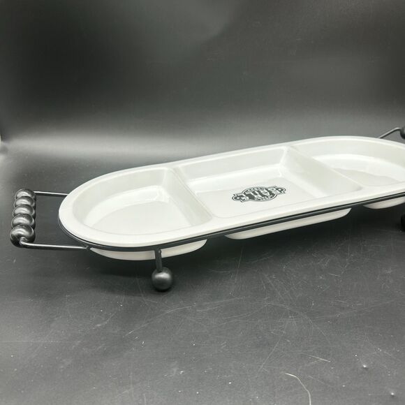 Bar & Grill Signature Divided Seving Dish Platter Vintage (E) - Picture 2 of 7